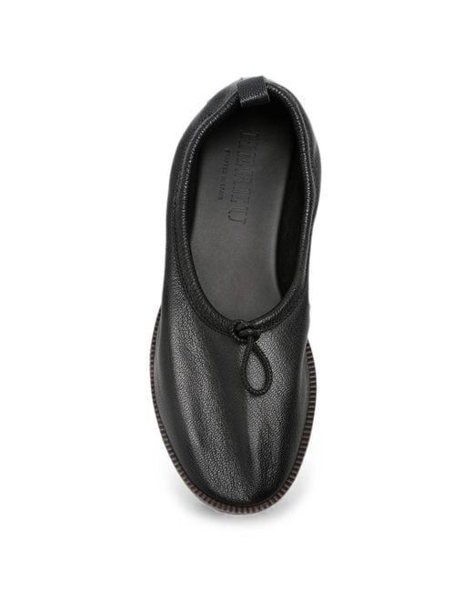 Hereu Black Puntera Leather Ballets