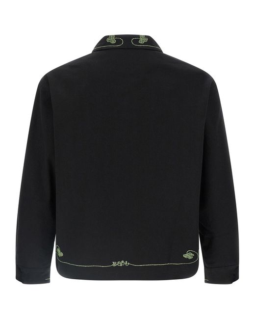 Bode Black 'Lucky Draw' Jacket for men
