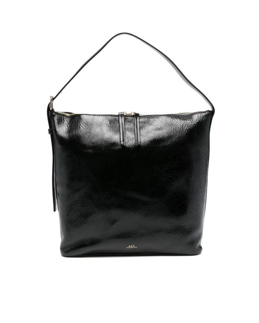 A.P.C. Black Tote Bags
