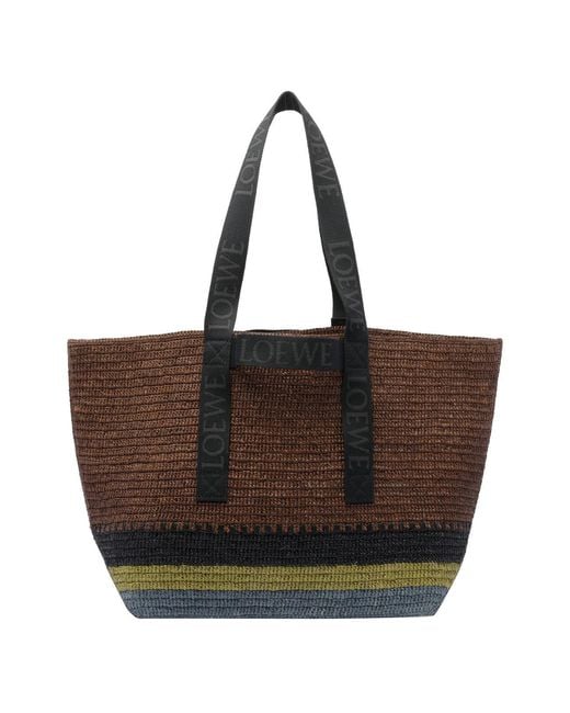 Loewe Brown Rafia Bold Shopper for men