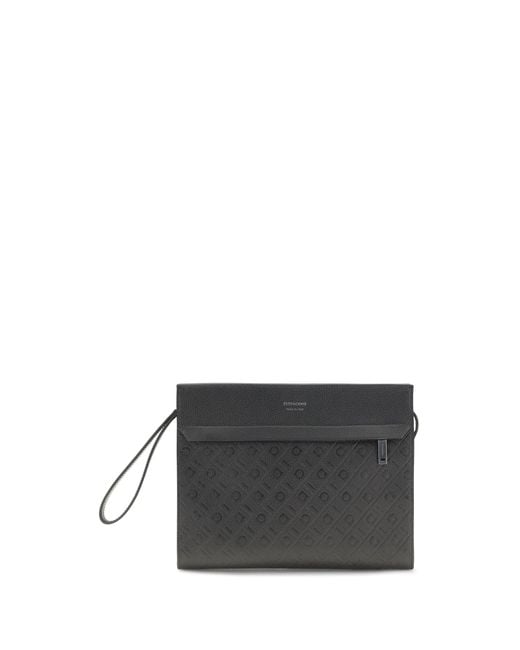 Ferragamo Gray Monogram Pouch for men