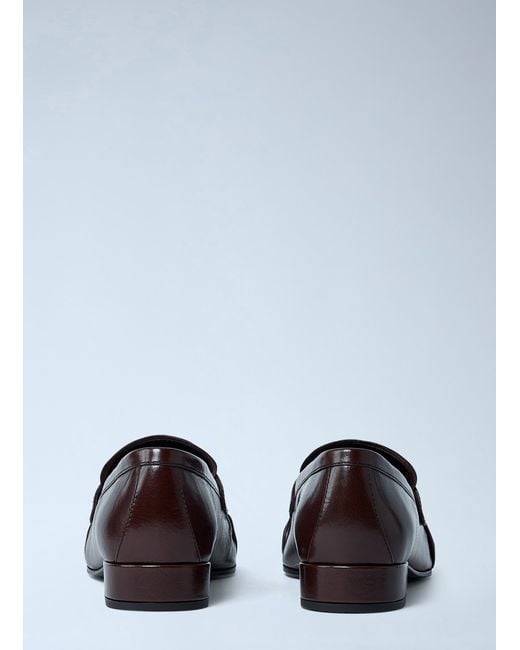 Prada White Leather Loafers
