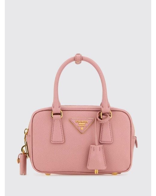 Prada Pink Mini Galleria Saffiano Leather Bag