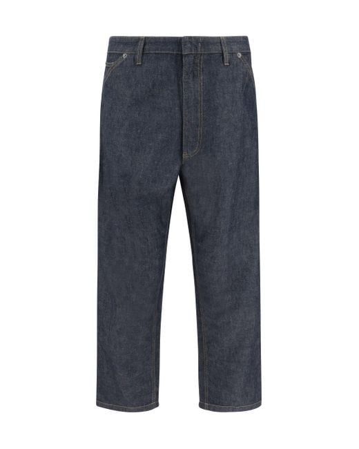 Prada Blue Baggy Pants for men