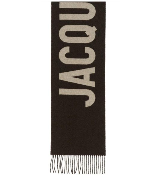 Jacquemus Black The Scarf With Logo