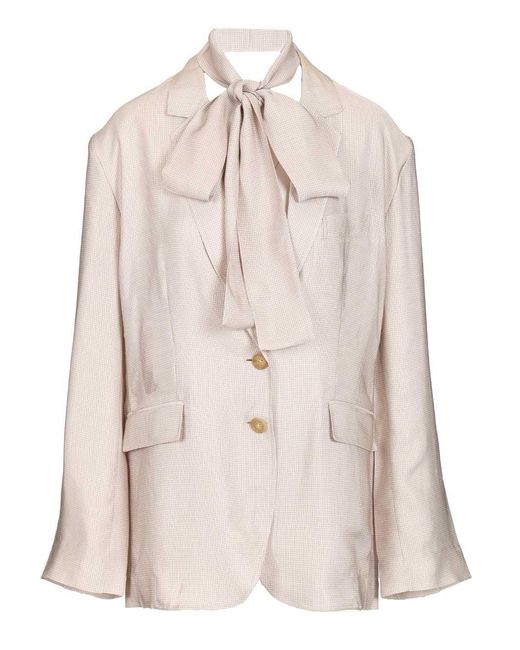 Acne Natural Single-Breasted Jacket