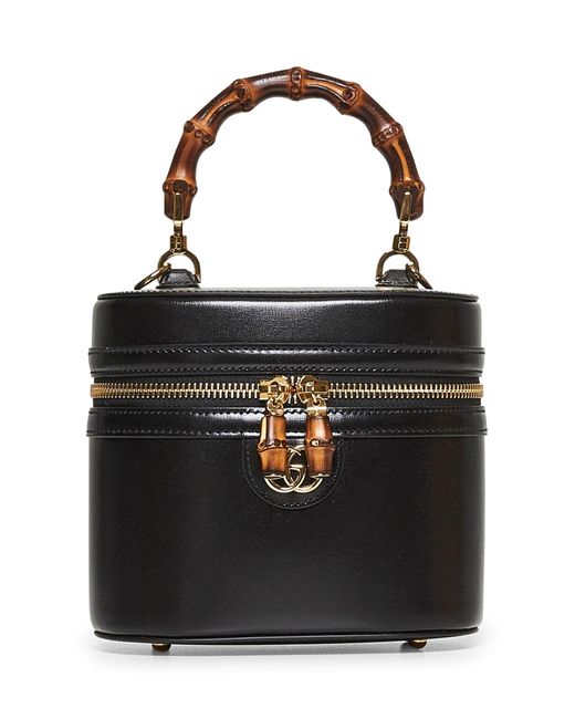 Gucci Black Mini Bamboo Shoulder Bag