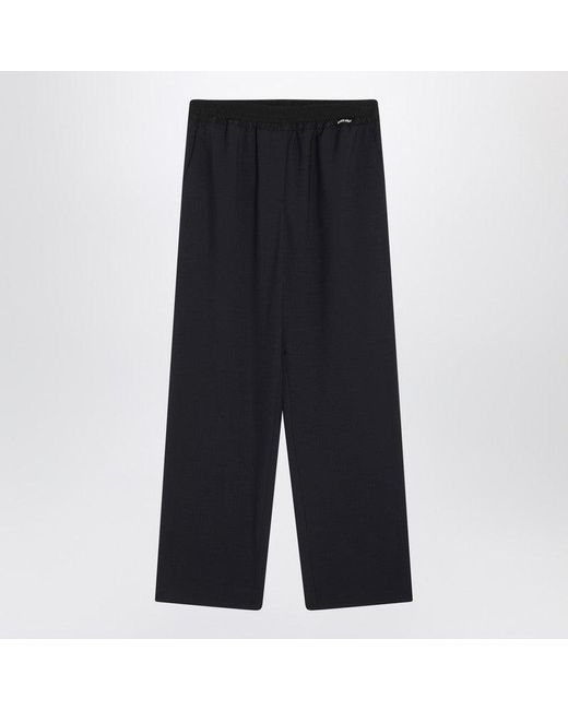 Miu Miu Blue Wool Pants