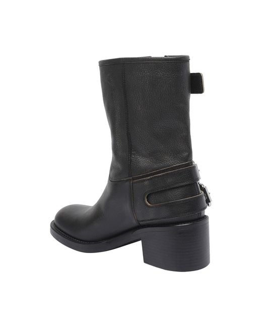 Chloé Black Dakota Booties