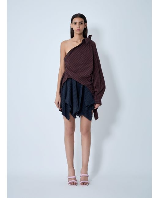 Alexander Wang Blue Distressed Button-Down Shirt