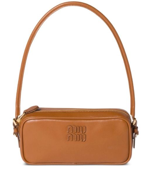Miu Miu Brown Leahter Mini Bag