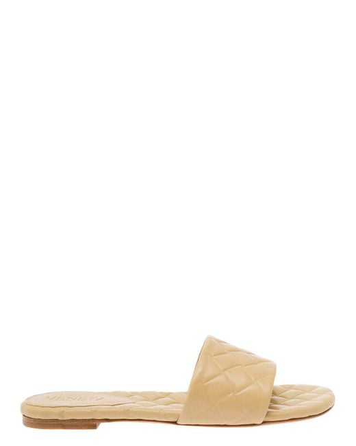 Bottega Veneta Multicolor 'Slide Amy' Sandals With Intreccio Motif for men