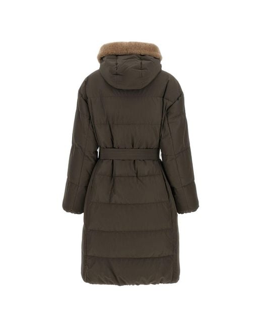 Brunello Cucinelli Gray Long Down Jacket