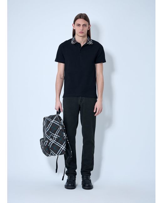 Burberry Blue Logo Patch Jeans for men