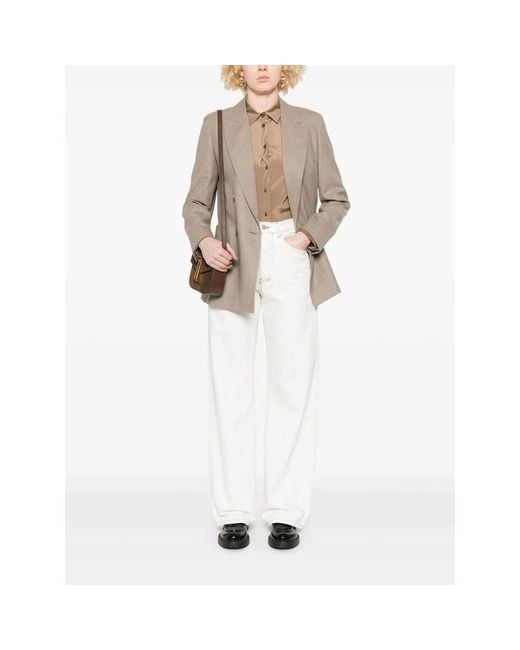 Max Mara Brown Neutrals Jackets