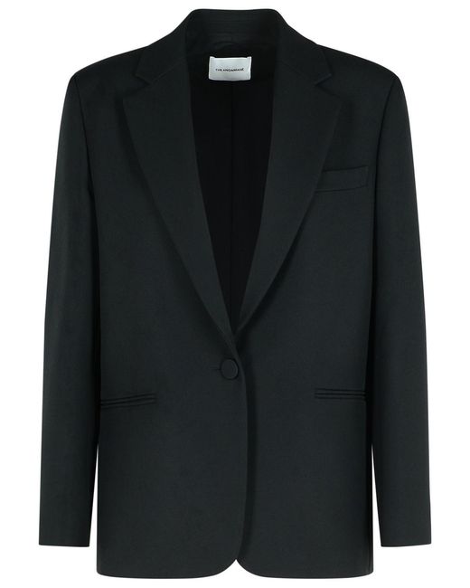 ANDAMANE Black 'Guia' Polyester Blazer