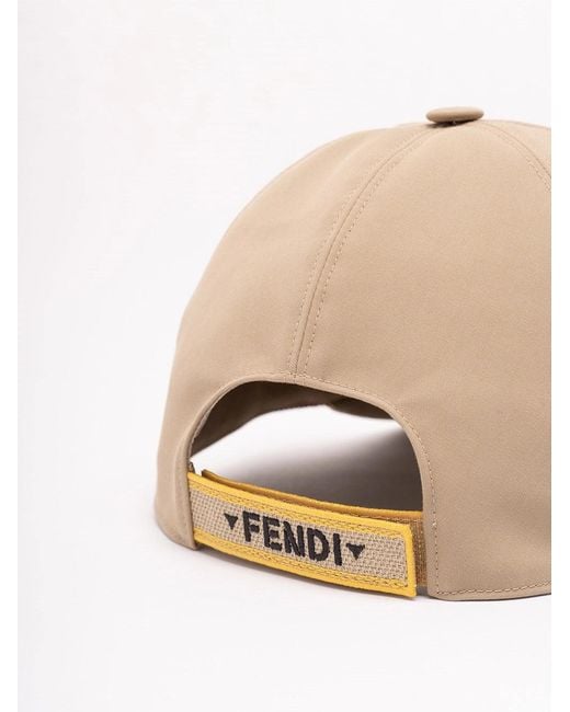 Fendi Natural Baseball Cap for men