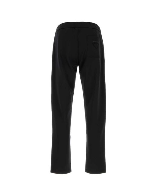 Prada Black Tech Fabric Pant for men