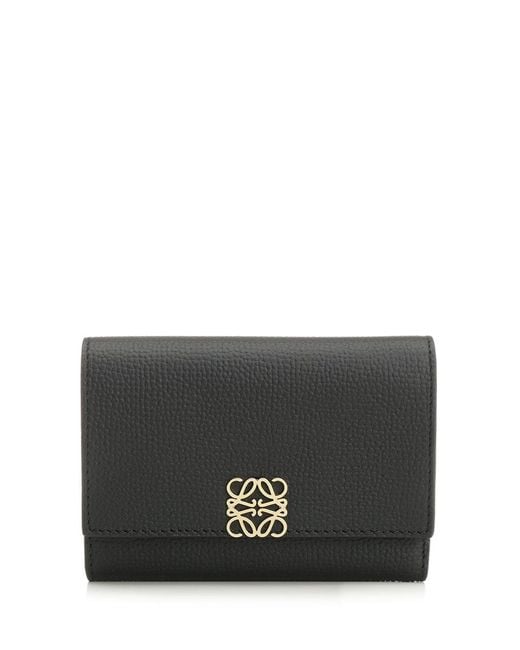 Loewe Gray Small Anagram Vertical Wallet