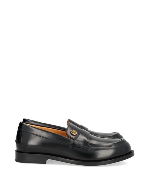 Versace Black Manu Moccasins for men