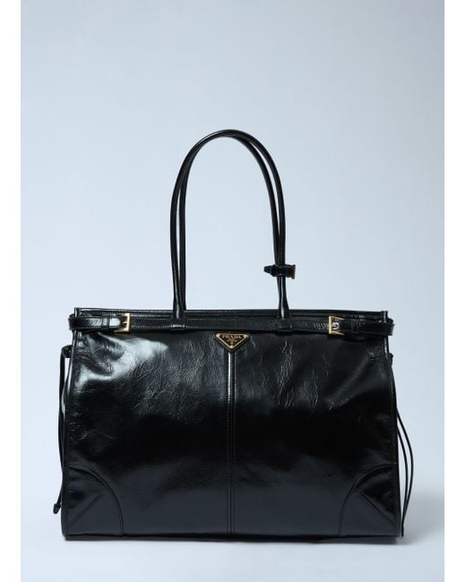 Prada Black Extra Large Bonnie Shoulder Bag