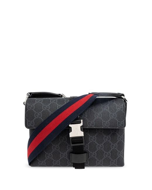 Gucci Black Mini Monogram Crossbody Bag for men