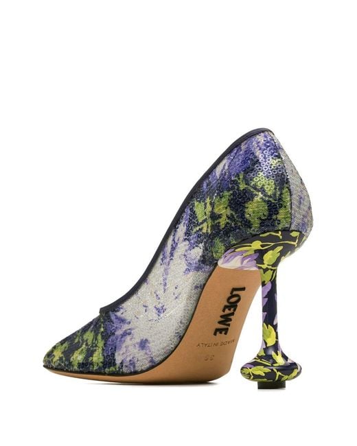Loewe Blue Toy Sequined Pumps