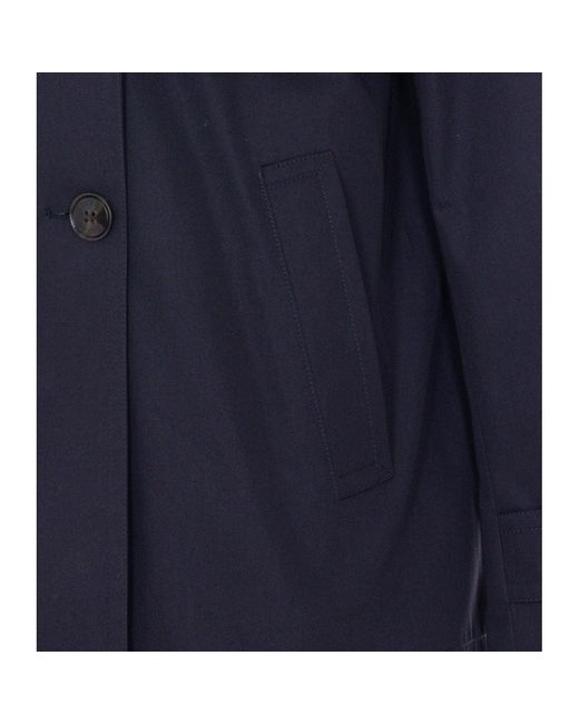 Herno Blue Waterproof Peacot