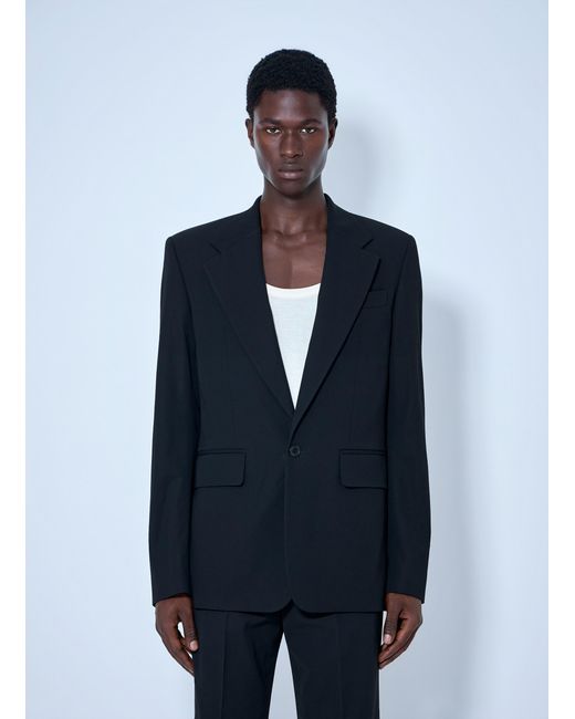 Acne Blue Fitted Suit Jacket for men