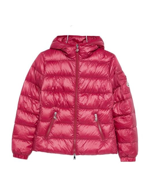Moncler Red Glesse Short Down Jacket