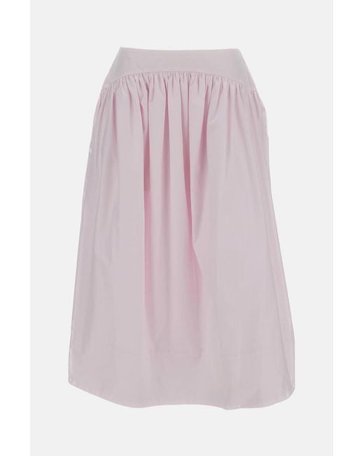 Simone Rocha Pink Babsque Cotton Basque Skirt