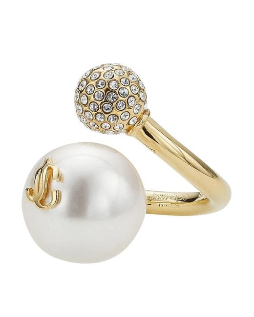 Jimmy Choo Metallic Auri Ring