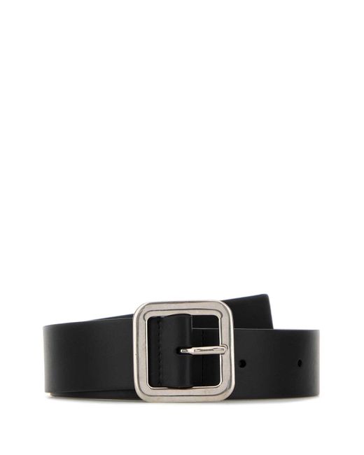 Jil Sander Black Leather Belt