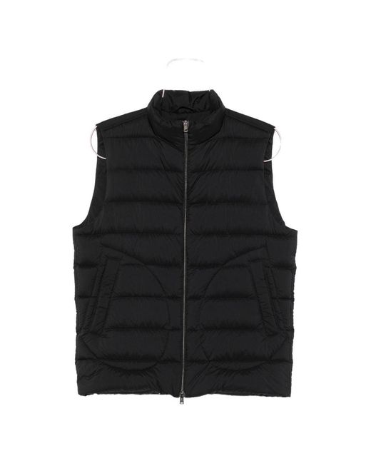 Herno Black Down Vest for men
