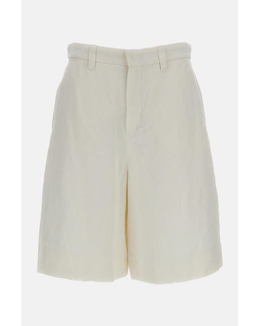 Max Mara White Bermuda Sole