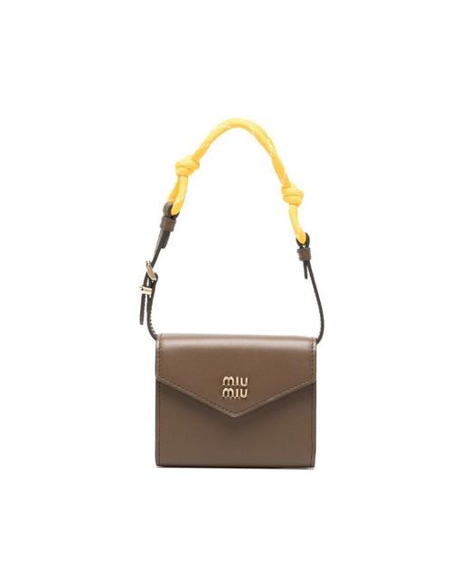 Miu Miu Brown Wallets & Purses
