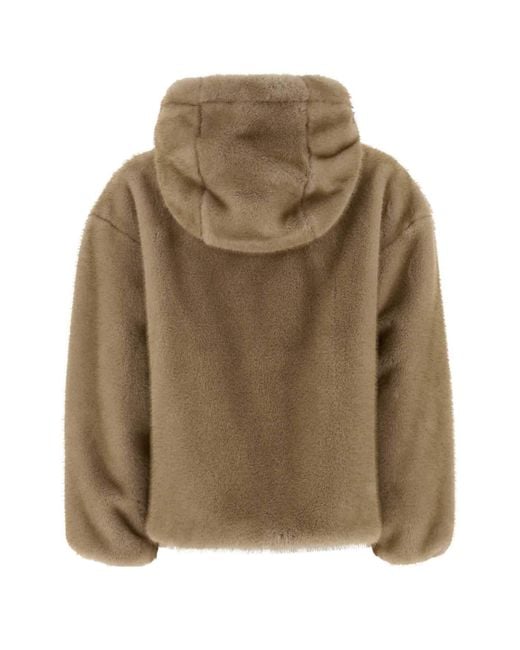 Herno Brown Eco Fur