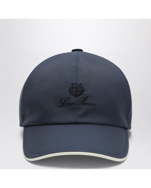 Loro Piana Blue Baseball Cap for men
