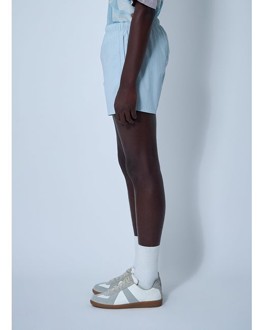 Our Legacy Blue Drape Tech Shorts for men