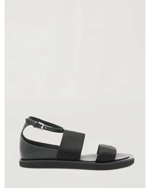 Max Mara Black Masoncia Leather Sandal