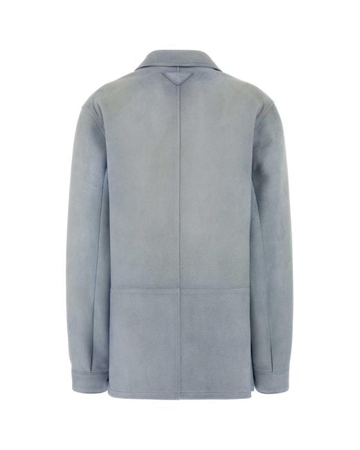 Prada Blue Light- Suede Jacket