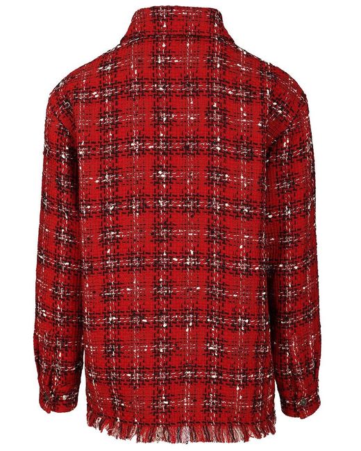 Amiri Red Tweed Jackets for men