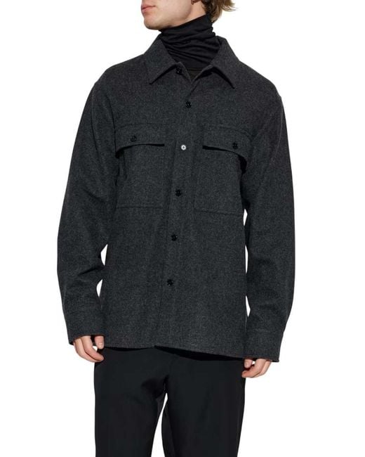 Jil Sander Blue Shirt Jacket for men