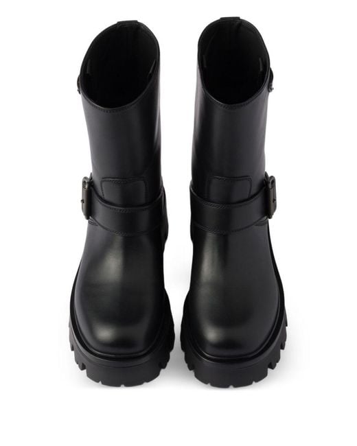 Prada Black Leather Boots