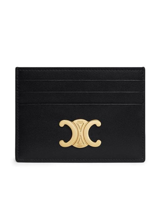 Céline Black Triomphe Card Holder