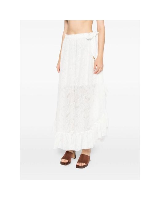 Zimmermann White Skirts