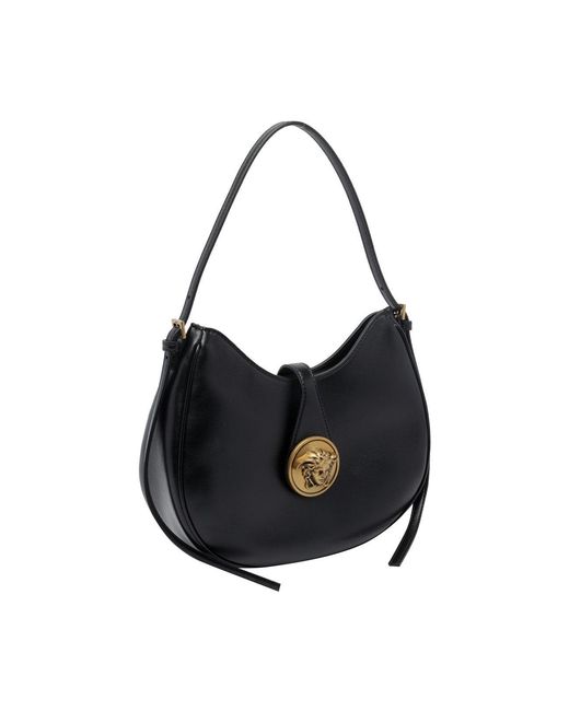 Versace Black Small Hobo Bag