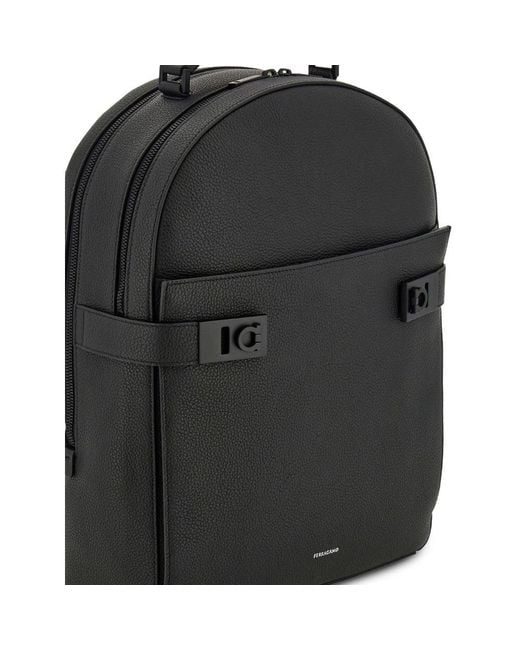 Ferragamo Black Backpacks for men