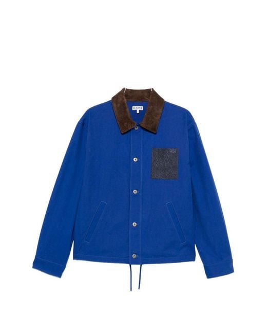 Loewe Blue Workwear Jacket for men