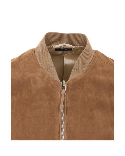 Tom Ford Brown Light Suede Bomber for men